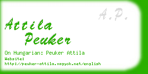 attila peuker business card